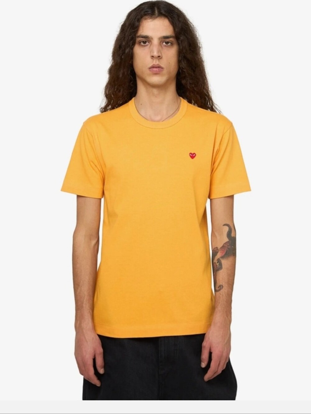 Comme des Garcons PLAY Crewneck with Red Heart Patch